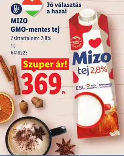 Lidl Mizo tej ajánlat