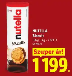 Lidl Nutella biscuit ajánlat
