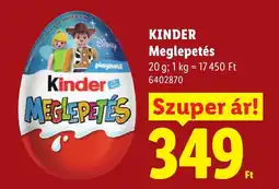 Lidl Kinder meglepetés ajánlat