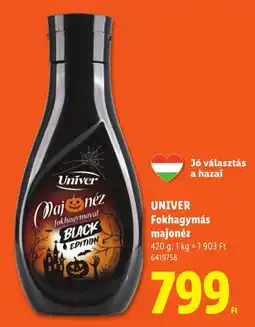 Lidl Univer fokhagymás majonéz ajánlat