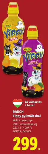 Lidl Rauch yippy gyümölcsital ajánlat