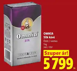 Lidl Omnia silk kávé ajánlat