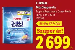 Lidl Formil mosókapszula ajánlat