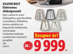 Lidl Silvercrest elektromos zöldségreszelő ajánlat