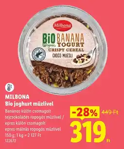 Lidl Milbona bio joghurt műzlivel ajánlat