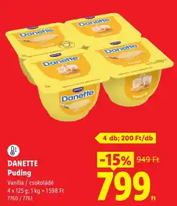 Lidl Danette Puding ajánlat