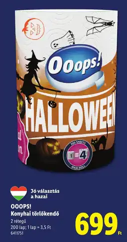 Lidl Ooops! konyhai törölköndő ajánlat