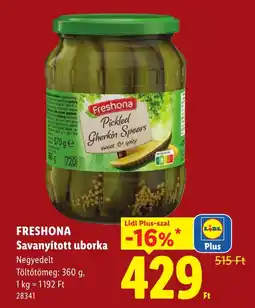Lidl Freshona savanyított uborka ajánlat