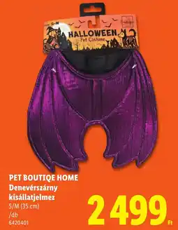Lidl Pet boutique home denevér szárny kisállat jelmez ajánlat