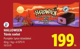 Lidl Halloween Túrós szelet ajánlat