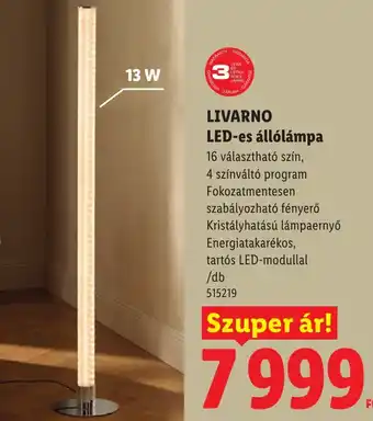 Livarno led-es állólámpa