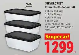 Lidl Silvercrest frissentartó-dobozszett ajánlat