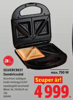 Lidl Silvercrest szendvicssütő ajánlat