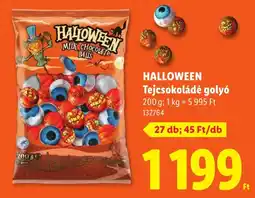 Lidl Halloween tejcsokoládé golyó ajánlat