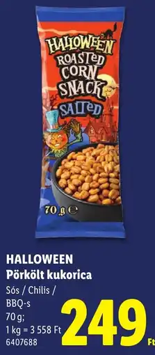 Lidl Halloween pörkolt kukorica ajánlat