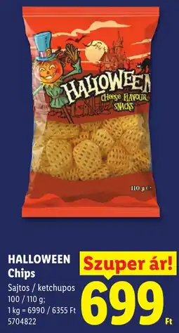 Lidl Halloween chips ajánlat