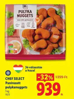 Lidl Chef Select panírozott pulykanuggets ajánlat