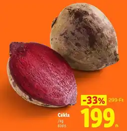 Lidl Cékla ajánlat