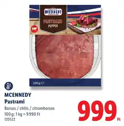Lidl Mcennedy Pastrami ajánlat