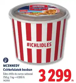 Lidl Mcennedy csirkefalatok boxban ajánlat