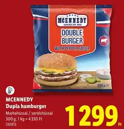 Lidl Mcennedy dupla hamburger ajánlat