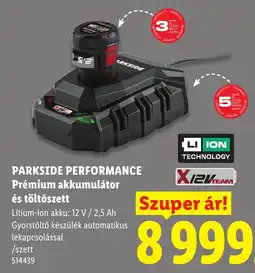 Lidl Parkside performance prémium akkumulátor és töltőszett ajánlat