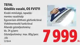 Lidl Tefal gozolos vasalo, os fv1711 ajánlat