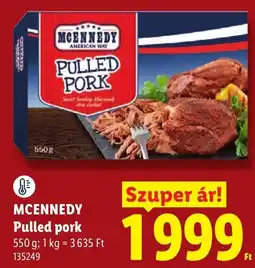 Lidl Mcennedy pulled pork ajánlat