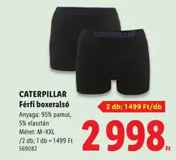 Lidl Caterpillar férfi boxeralsó ajánlat