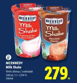 Lidl Mcennedy milk shake ajánlat