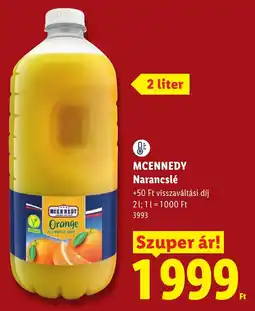 Lidl McKennedy Narancslé ajánlat