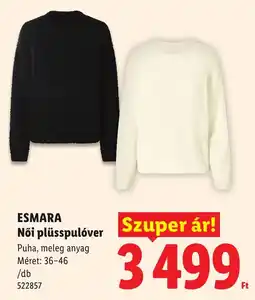 Lidl Esmara női plüss pulóver ajánlat