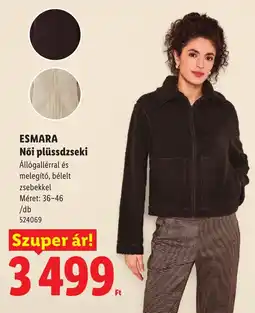 Lidl Esmara női plüssdzseki ajánlat