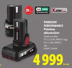 Lidl Parkside performance akkumulátor ajánlat
