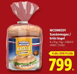 Lidl Mcennedy bagels ajánlat