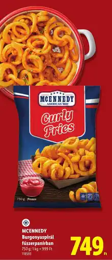 Lidl Mcennedy burgonyaspirál ajánlat