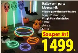 Lidl Halloweeni party kiegészítők ajánlat