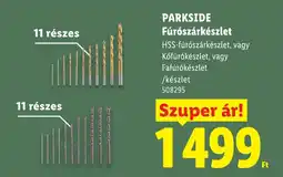 Lidl Parkside fúrószárkészlet ajánlat