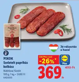 Lidl Pikok szeletelt paprikás kolbász ajánlat