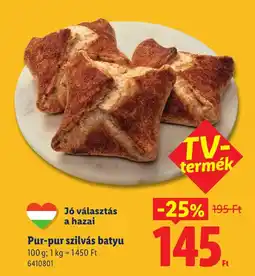 Lidl Pur-pur szilvás batyu ajánlat