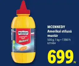 Lidl Mcennedy amerikai stílusú mustár ajánlat