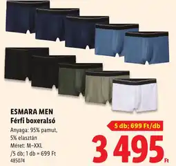 Lidl Esmara men férfi boxeralsó ajánlat