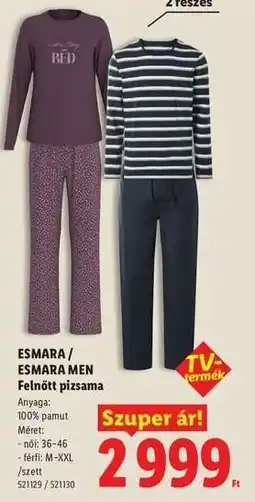 Lidl ESMARA / ESMARA MEN ajánlat