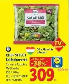 Lidl CHEF SELECT Salátakeverék ajánlat