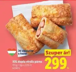 Lidl XXL dupla virslis párna ajánlat