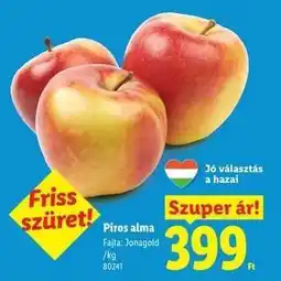 Lidl Piros alma ajánlat