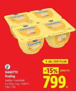 Lidl DANETTE Puding ajánlat
