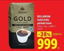Lidl BELLAROM Gold őrölt, pörkölt kávé ajánlat