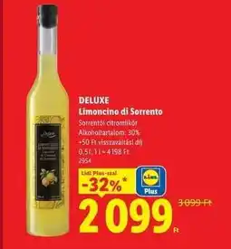 Lidl DELUXE Limoncino di Sorrento ajánlat