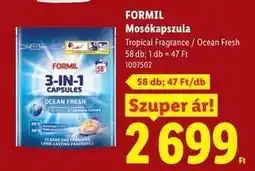 Lidl FORMIL Mosókapszula ajánlat